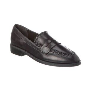 Anthropologie SCHUTZ Lenon Leather Flat Penny Loafer Preppy Dark Light Academia